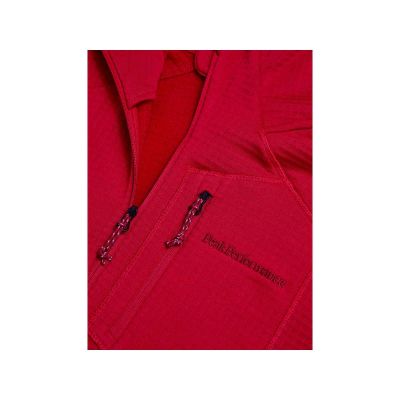 4. PEAK PERFORMANCE W Trail Polartec Zip Hood Burgundy
