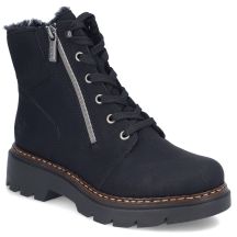 Bequeme Damen-Trekkingschuhe in Schwarz Rieker 76720-00