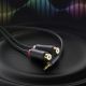 3. Ugreen Audioadapter Klinke 3,5 mm Stecker auf 2 x RCA Buchse Kabel 0,25 m grau (AV109)