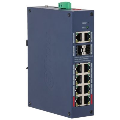 Managed Industrial PoE Switch CHS4212-8GT-110 8-Port SFP DAHUA