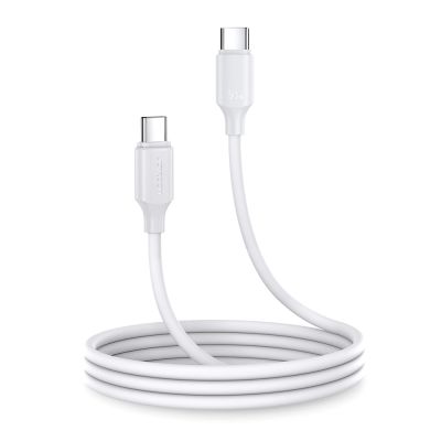 Joyroom Langlebiges USB-C-/USB-C PD QC-Kabel der Serie A9, 60 W, 3 A, 1 m – Weiß