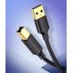 8. Ugreen USB Typ B Druckerkabel (männlich) - USB 2.0 (männlich) 480 Mbit/s 1,5 m schwarz (US135 10350)