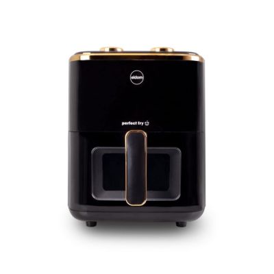 4. ELDOM FETTFREIE FRITTEUSE FR500 5,5 L 1200W GLASBEHÄLTER, GRILLEN, SILIKONPLATTE, 8 PROGRAMME, TEMPERATURREGELUNG.