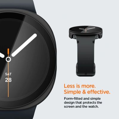 7. Spigen Thin Fit 360 Hülle für Samsung Galaxy Watch 44 mm – Schwarz