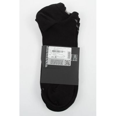 7. Emporio Armani Calza Knöchelsocken aus Baumwolle, schwarz, bequem, 3er-Pack