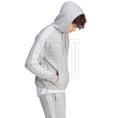 4. adidas Essentials Fleece 3-Streifen Hoodie M IJ6474