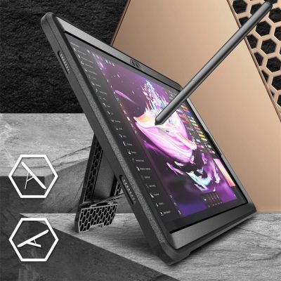 2. Supcase Unicorn Beetle Pro Hülle für Samsung Galaxy Tab A9+ 11.0 X210 / X215 / X216 – Schwarz