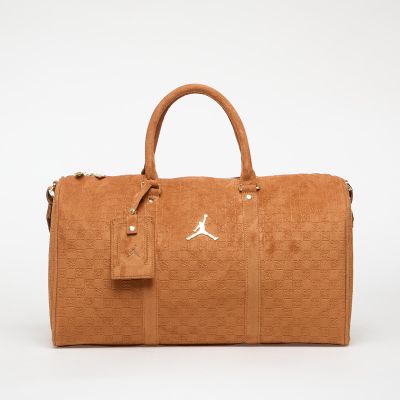 Air Jordan Jam Suede Monogram Sporttasche für Damen, Cognac - MA9205-X6X