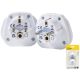TRAVEL BLUE Universal-Reiseadapter WORLD -> SCHUKO, 2 Stück