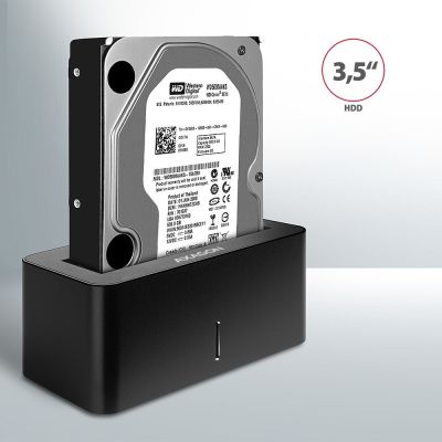 5. Axagon ADSA-SN Festplatten-Dockingstation, USB 3.2 Gen 1 (3.1 Gen 1) Type-A, Schwarz