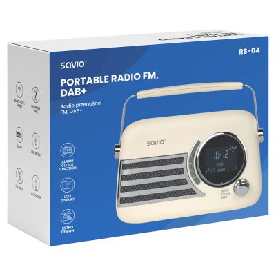 6. SAVIO Tragbares Radio DAB+ RS-04