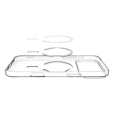 5. Spigen Liquid Crystal MagSafe Case für iPhone 17 Pro Max - Klar und Weiß