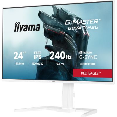 24. iiyama G-MASTER GB2471HSU-W1 Computermonitor 60,5 cm (23,8") 1920 x 1080 px Full HD LED Weiß