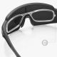 5. Rockbros Polarisierte Fahrradbrille mit UV-Schutz und Korrektureinsatz 14120008006 Graue Gläser - Schwarz