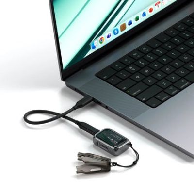 4. Satechi Mini NVMe SSD Gehäuse - USB-C Adapter für NVME SSD 2230 (Space Grau)