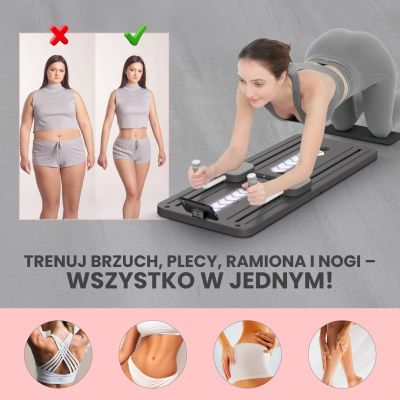 6. Extralink | Pilates-Board | Reformer für Bauchmuskelübungen und Liegestütze