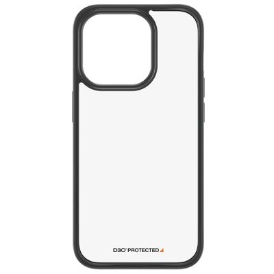 2. Militärzertifizierte PanzerGlass ClearCase iPhone 15 Pro Hülle – Transparent und Schwarz