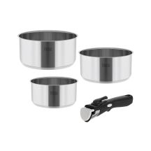 TEESA COOK EXPERT Einhand-Topfset mit abnehmbarem Griff