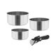 TEESA COOK EXPERT Einhand-Topfset mit abnehmbarem Griff