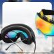 5. Rockbros SP284 Skibrille – Schwarzer, sandgestrahlter Rahmen, graue Polycarbonat-Linse mit roter Verspiegelung, für Kinder