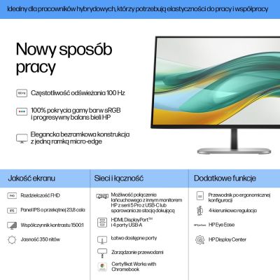 3. HP LED-Monitor 23,8" S5 Pro 524pf (9D9L6UT)