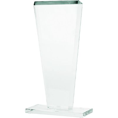 5. Glastrophäe mit zerbrochenem Sockel