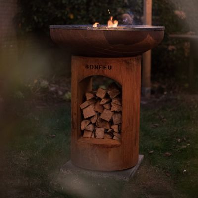 30. Bonfeu Bonbiza Offene rostige Gartenfeuerstelle 8002R