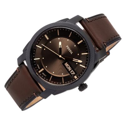 2. FOSSIL Machine FS5901 Herrenuhr + Box