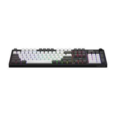 2. HATOR Skyfall Pro Wireless 100 Gaming-Tastatur USB + RF Wireless + Bluetooth QWERTZ US Englisch Schwarz, Grau