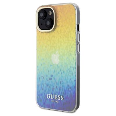 2. Guess IML Faceted Mirror Disco Iridescent Hülle für iPhone 14 / 15 / 13 – mehrfarbig