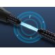3. Vention geflochtenes optisches Audiokabel mit Aluminiumstecker, 5 m, Schwarz