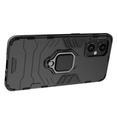 6. Ring Armor robuste Hybrid-Hülle + magnetischer Halter für OnePlus Nord N20 5G schwarz