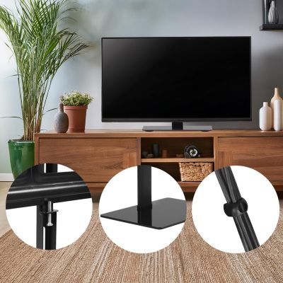 7. MACLEAN Universal-TV-Ständer für TV-Schränke, max. 40 kg, max. VESA 600 x 400, für Fernseher von 32 bis 75 Zoll, MC-386
