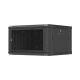 2. Lanberg 19" 6U 600x600 schwarzer Wandschrank mit perforierten Türen (flach verpackt)