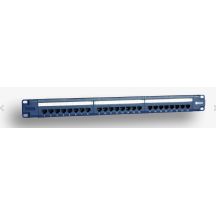 EmiterNet Panel 19", 24xRJ45 UTP cat.6 (1U) mit Ablage, blau (PoE)