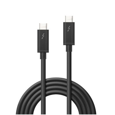 2. Lindy 41557 Thunderbolt-Kabel 2 m 20 Gbit/s Schwarz