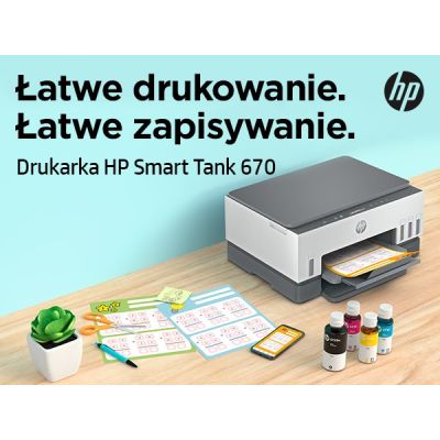 9. HP Smart Tank 670 Kabelloser Multifunktions-Farbdrucker, Duplexdruck; Kopieren, Scannen