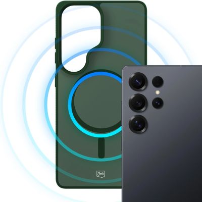 14. 3mk Smoke MagCase für Samsung Galaxy S25 Ultra - Grün-Transparent