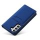 4. Magnetkartenhülle Hülle für Samsung Galaxy S22+ (S22 Plus) Tasche Geldbörse Kartenhalter Blau