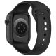 2. Tech-Protect Silikonarmband für Apple Watch 44 / 45 / 46 / 49 mm – Schwarz