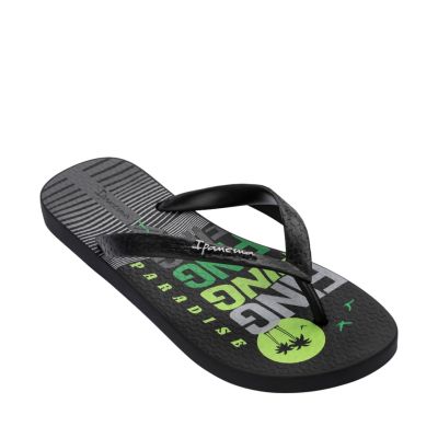 5. Ipanema Graphics Herren Flip-Flops Schwarz und Grün 83532-AP253
