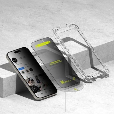 4. Ringke Easy Slide Privacy Glass 2er-Pack für iPhone 16 Pro Max