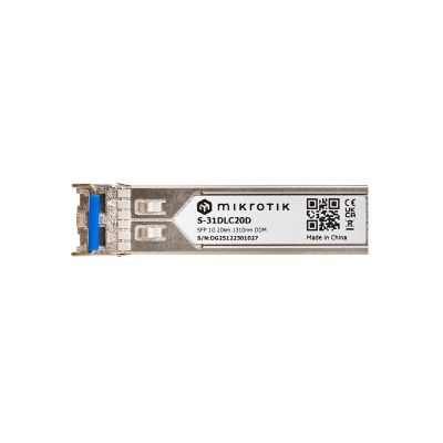 4. Mikrotik S-31DLC20D 1,25G Dual LC UPC SM 20km SFP Insert