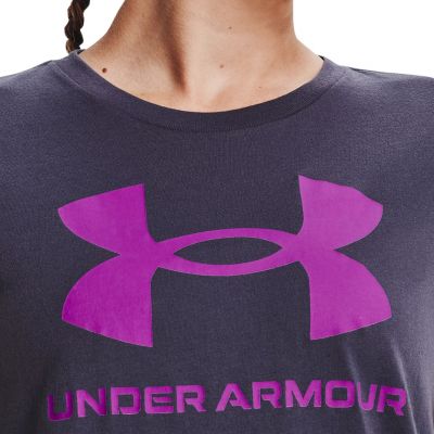 5. Under Armour Damen Live Sportstyle Graphic SSC T-Shirt Lila 1356305 558