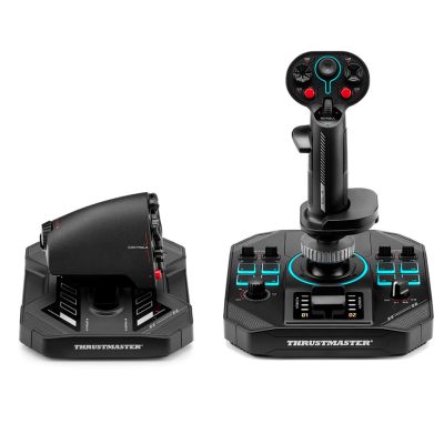 7. Thrustmaster Sol-R 4 HOTAS Schwarzer USB-Joystick + Motorsteuerhebel Analog/Digital PC