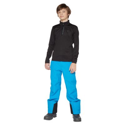7. Protest Willowy Jr. Kinder Zip-Up Rollkragen Sweatshirt, Schnelltrocknend, Schwarz (P3810300/290)