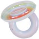 3. Schwimmring 90 cm Regenbogen Glitzer Orange 35644