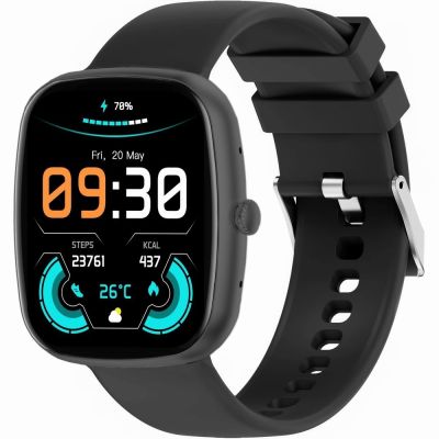 6. Smartwatch Gravity Black 2 Armbänder GT18-10