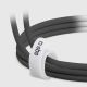 8. SBS TECABLETISSUETCK USB-C – USB-C-Kabel 1,5 m 60 W geflochten – Schwarz