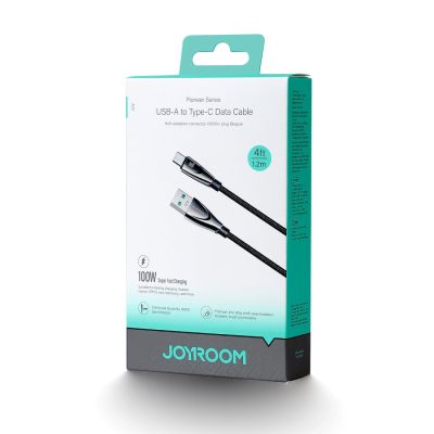 5. Joyroom Pioneer Series SA31-AC6 USB-A / USB-C Kabel 100W 1,2m - Schwarz